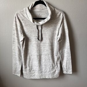 CUDDL DUDS Women's Stretch Long Sleeve Comfortwear Cowlneck Tunic Grey- Size S